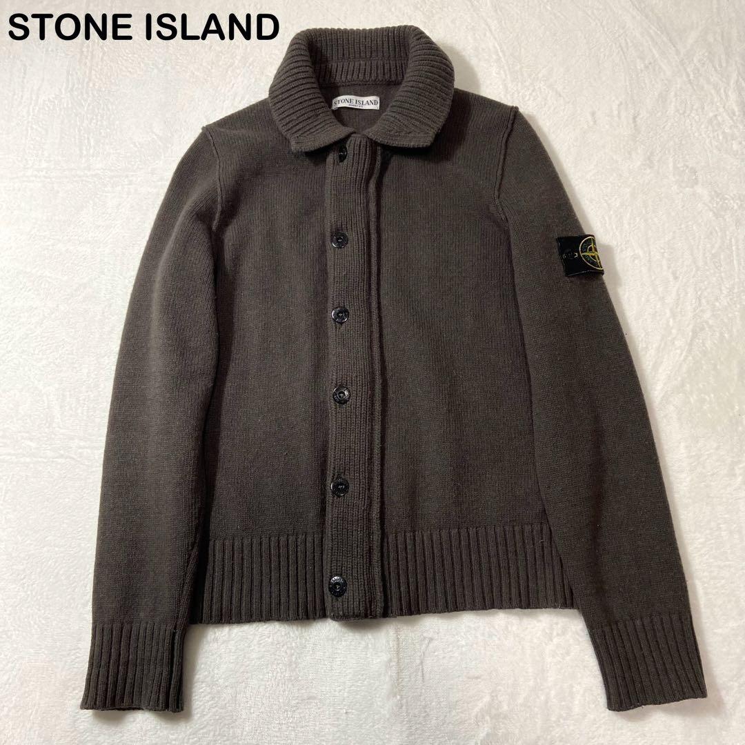 STONE ISLAND ウール混合 オーバー ニットジャケット カーディガン