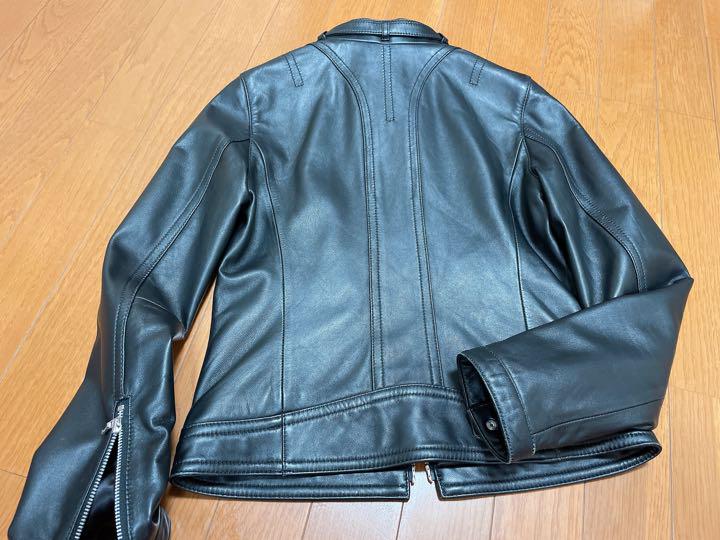 ✨極美品✨ラブレス　ラムレザー　シングルライダース　ブラウン　サイズ34 ラブレス ライダースジャケット ラムレザー 34 早いもの勝ち^_