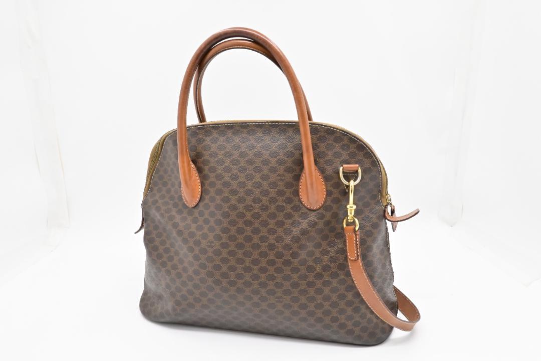 【美品】マカダム　セリーヌ　Celine　ハンドバッグ　アルマ型