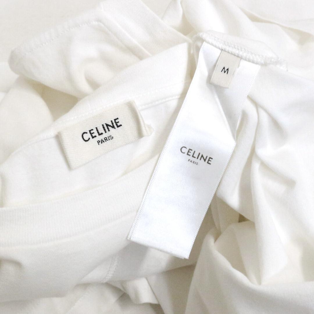 CELINE セリーヌ コットンジャージーロゴプリントルーズTシャツ
