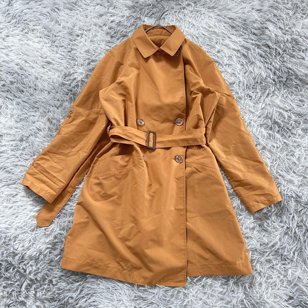 美品【マッキントッシュフィロソフィー】ベルテッド ダブルブレスト トレンチコート
