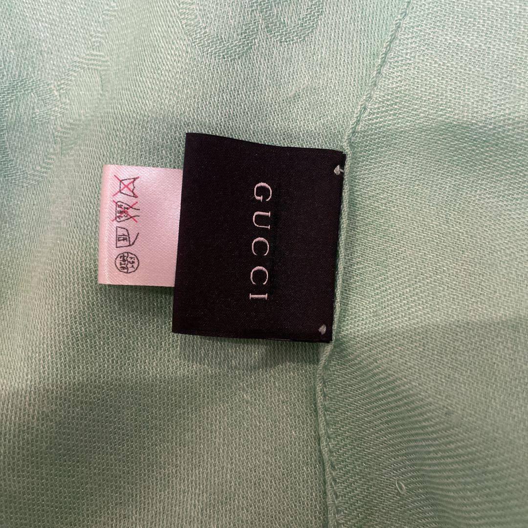 GUCCI ストール　グリーン　美品