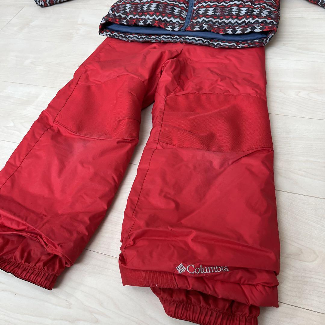 美品★110 XXS コロンビアColumbia 子ども用 スキーウェア 赤