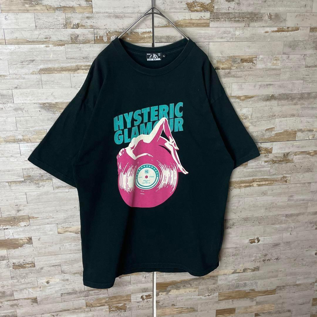 1739 U【美品】ヒステリックグラマー☆ヒスガール ビッグロゴ Ｔシャツ