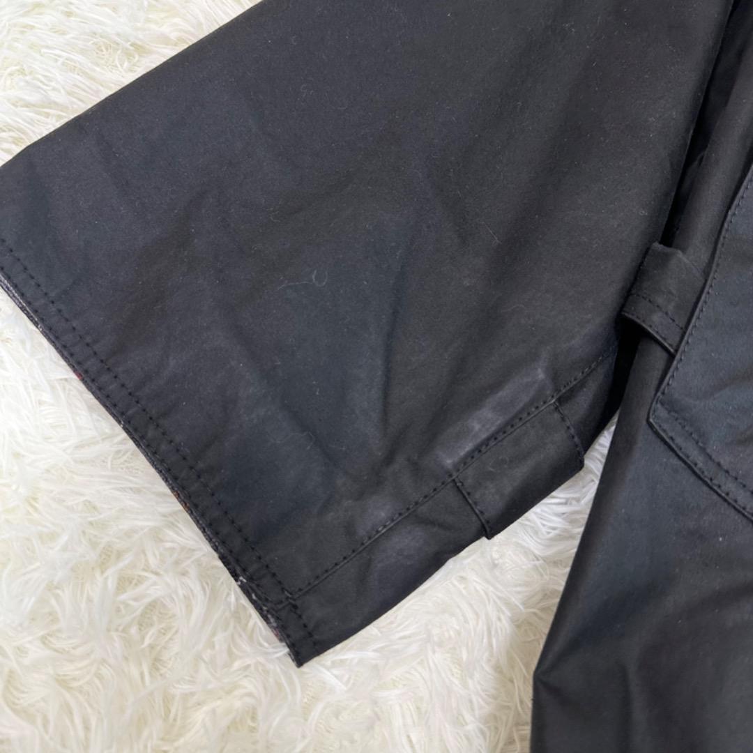Barbour × LECHOPPE オイルドバルカラーコート　黒