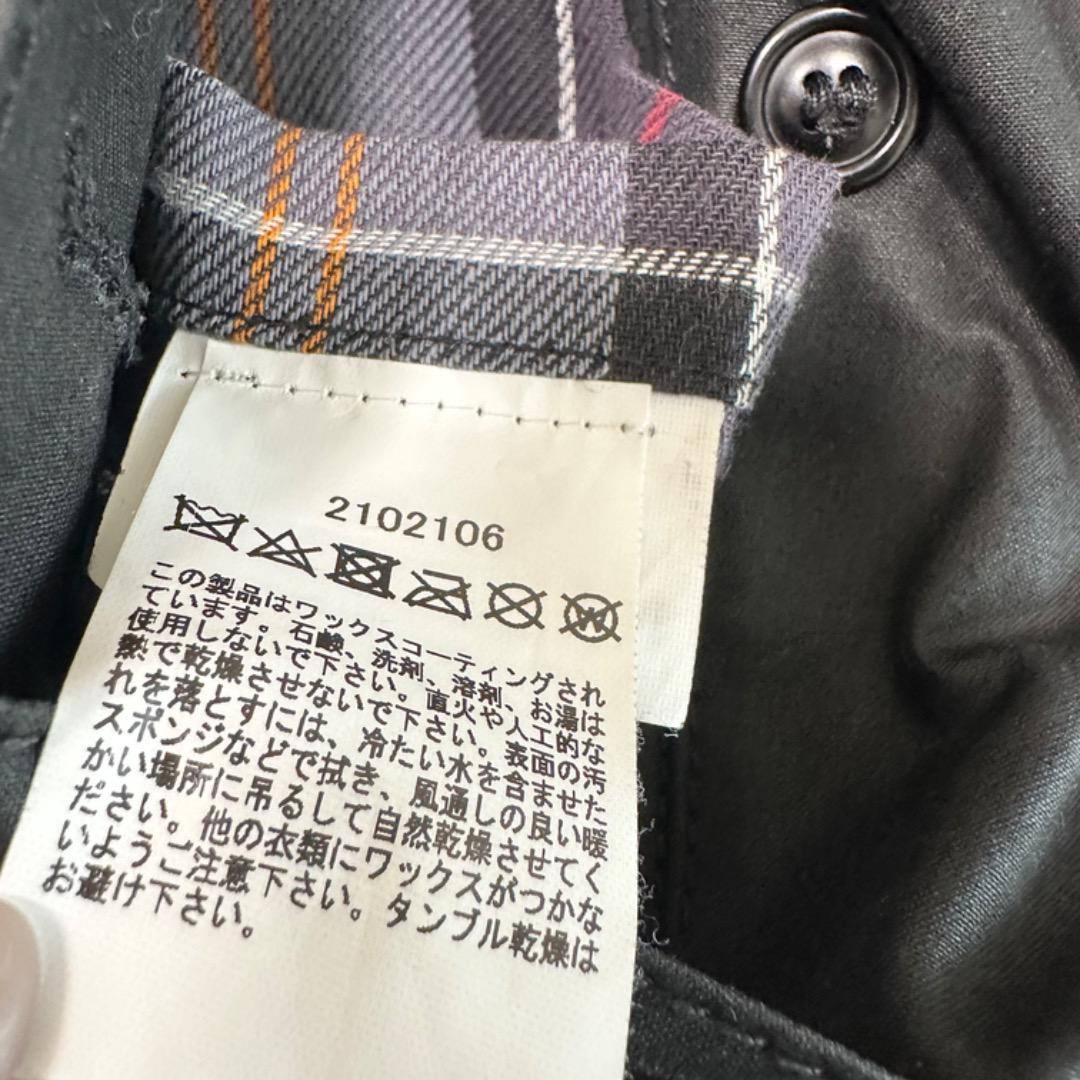 Barbour × LECHOPPE オイルドバルカラーコート　黒