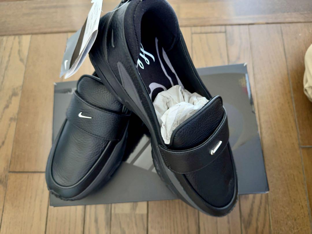 Nike ブラック ローファー エアクッションソール