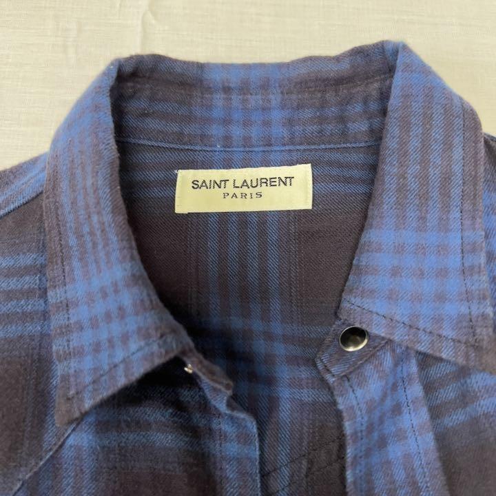 SAINT 16ss S qinZM-m78006314999 LAURENT PARISネルシャツ 10%OFF