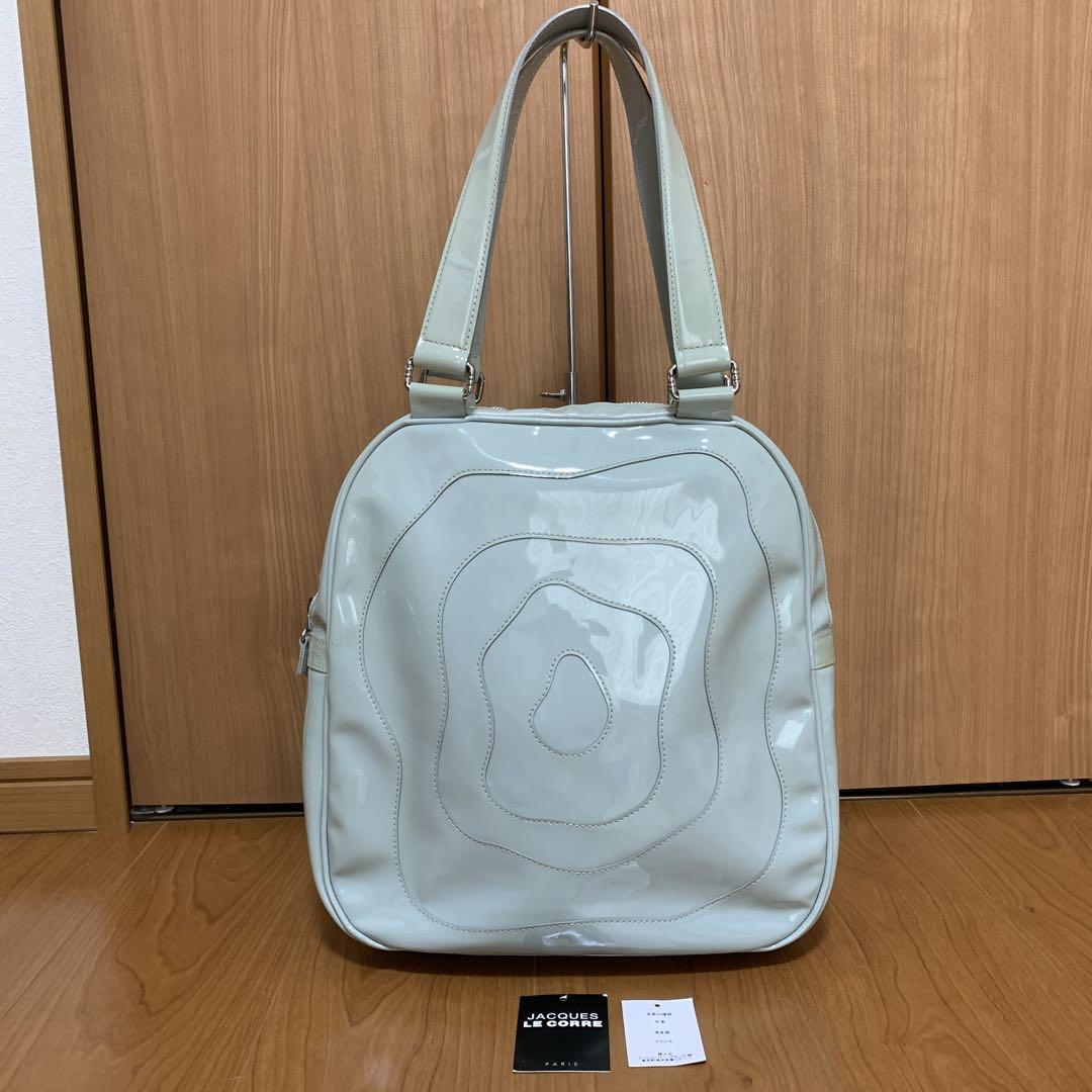 美品　ジャックルコー リヨン　エナメル　ハンドバッグ