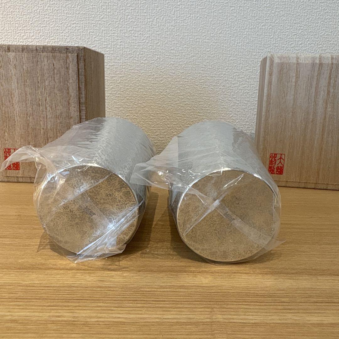 【激安】半額以下- 50%OFFの安い通販 大阪浪華錫器 メルカリ - 2個セット 錫のぐい呑み グラス・カップ・酒器