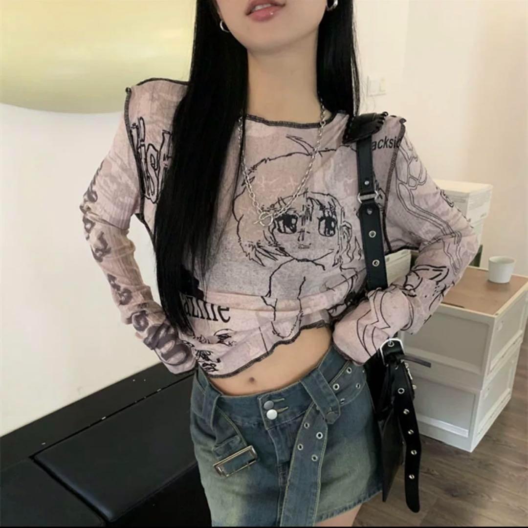 Burberry♡レアキュートTシャツ 海外ガール Y2K フェアリー