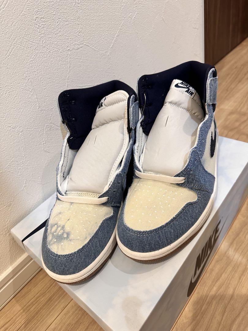 大切な人へのギフト探し NIKE Air デニム/ホワイト 1 Jordan 靴