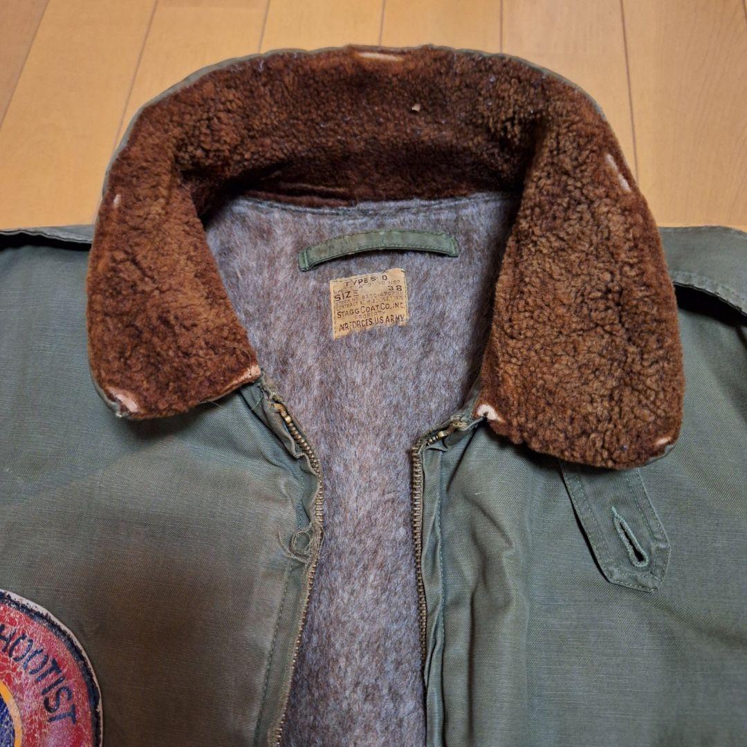 40's 実物 B-10 フライトジャケット 超貴重スコードロンパッチ