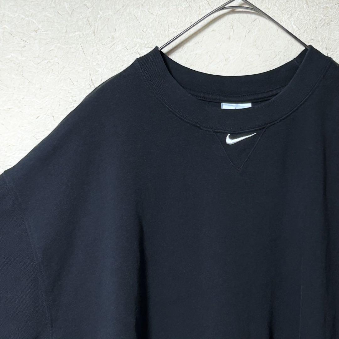 古着 NIKE オーバーサイズ 刺繍ロゴ Tシャツ ナイキ スウッシュ