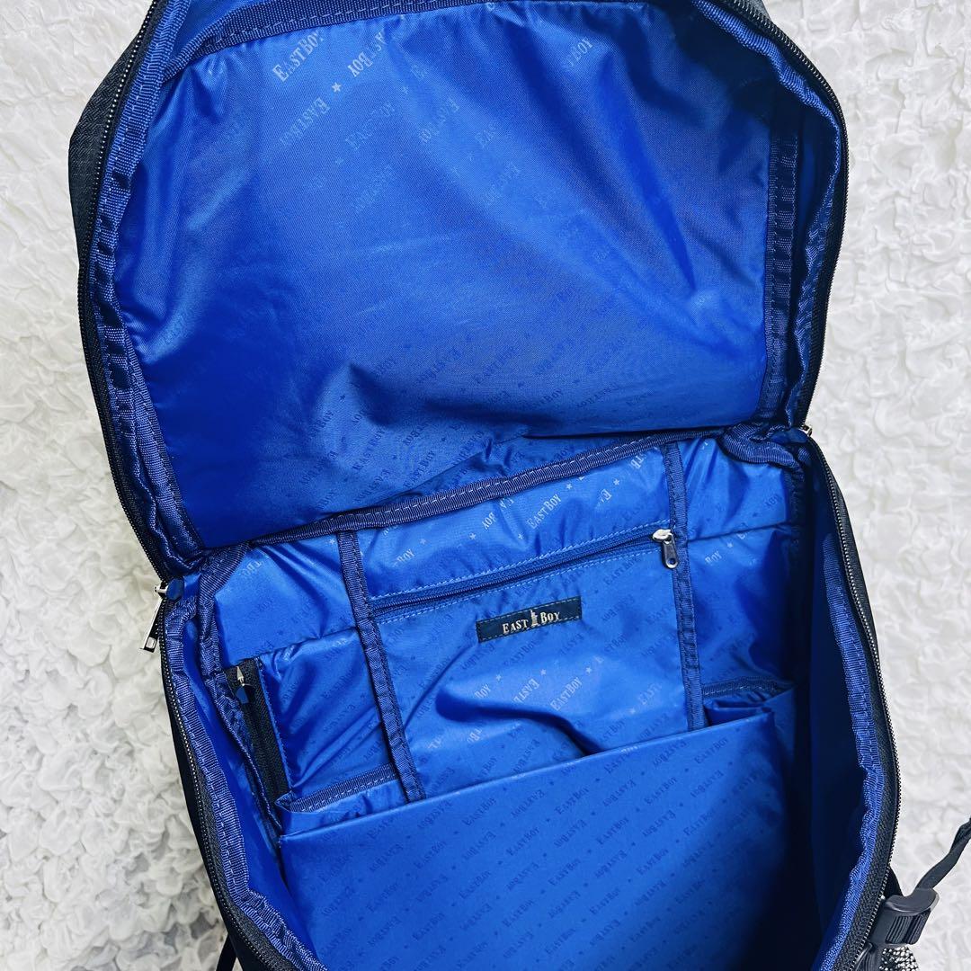 EASTBOYイーストボーイ 通学リュック30L バックパック 大容量ブラック黒