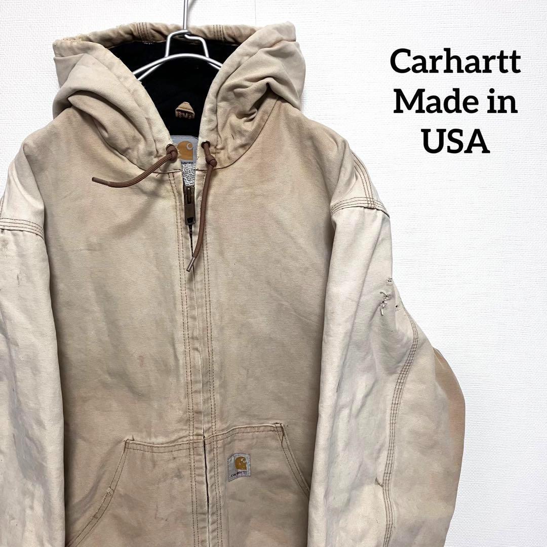 Carhartt アクティブジャケット【メンズM】ベージュ USA製