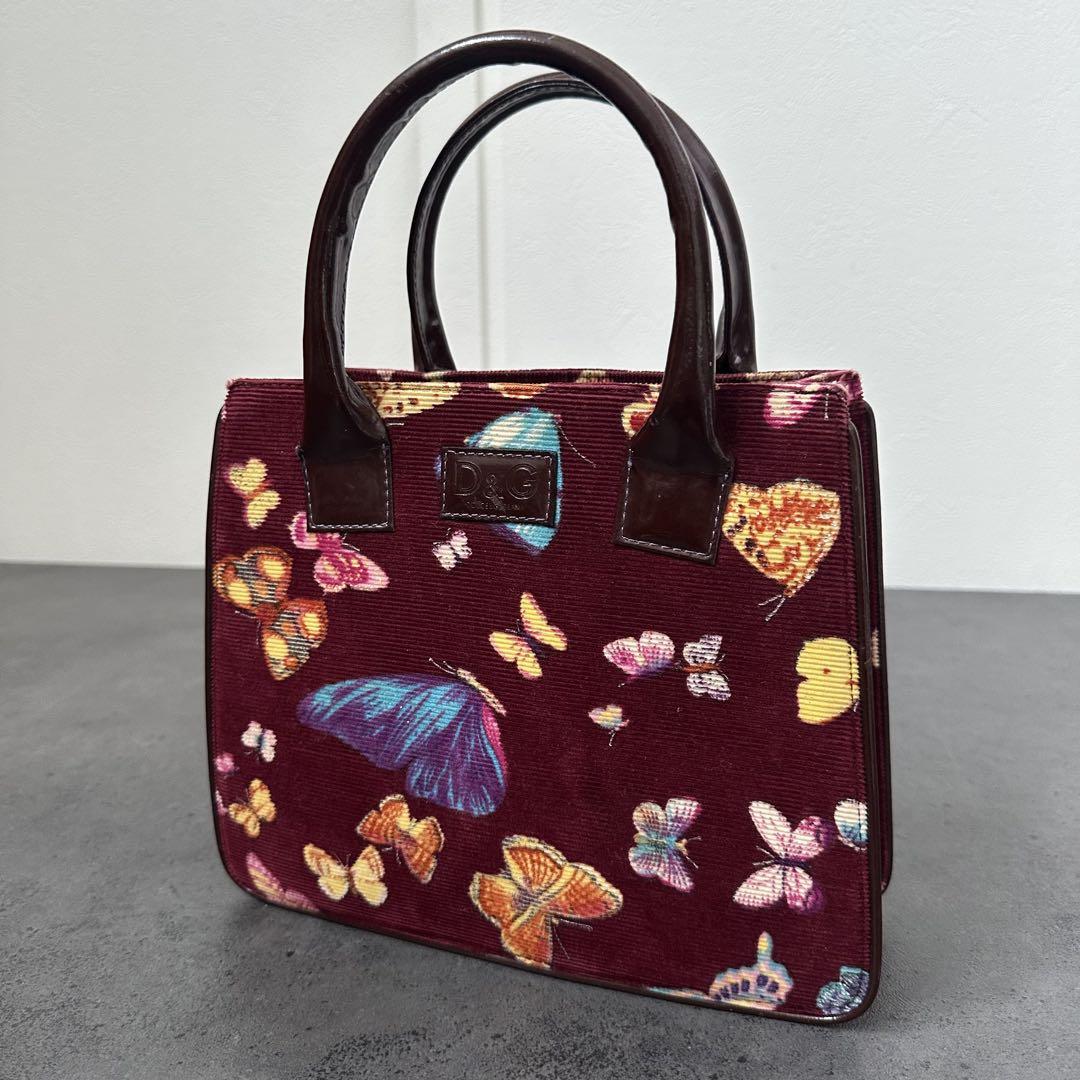 バッグ DOLCE&GABBANA Butterfly Bordeaux Handbag