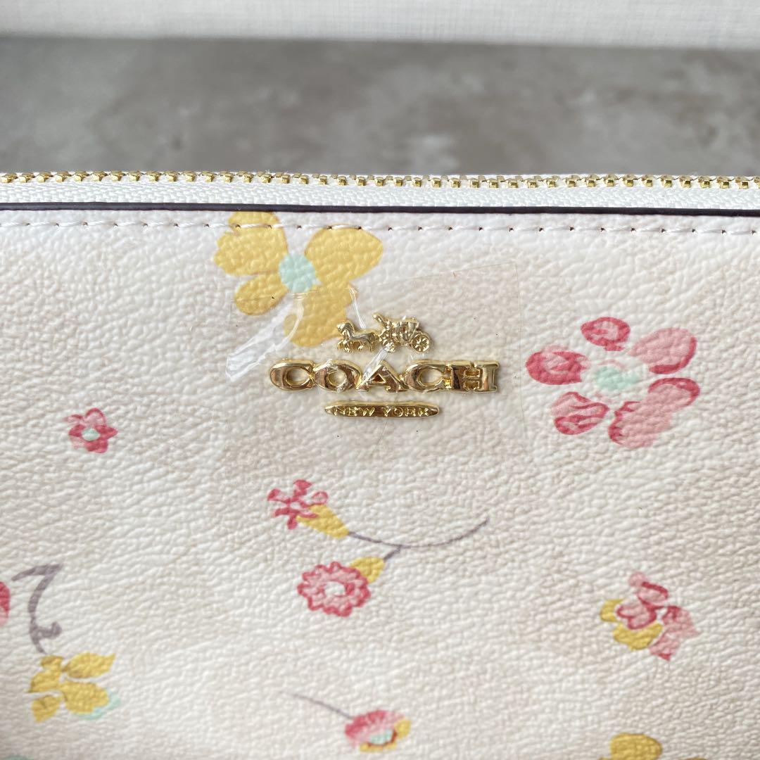 新品✨COACH✨コーチ✨C8695✨長財布✨チョークマルチ フローラルプリント