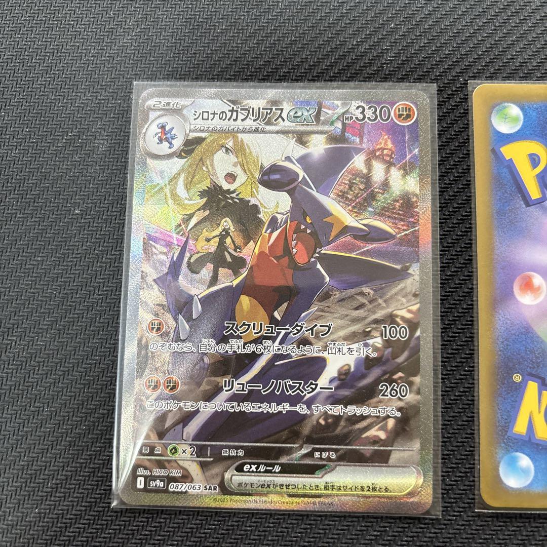 【美品】ポケモンカード シロナのガブリアスex SAR