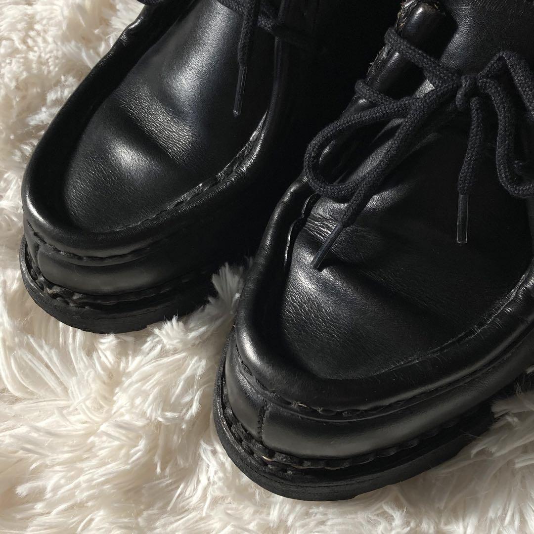 ★PARABOOT★パラブーツ★チロリアンシューズ★ミカエル★黒★レザー★