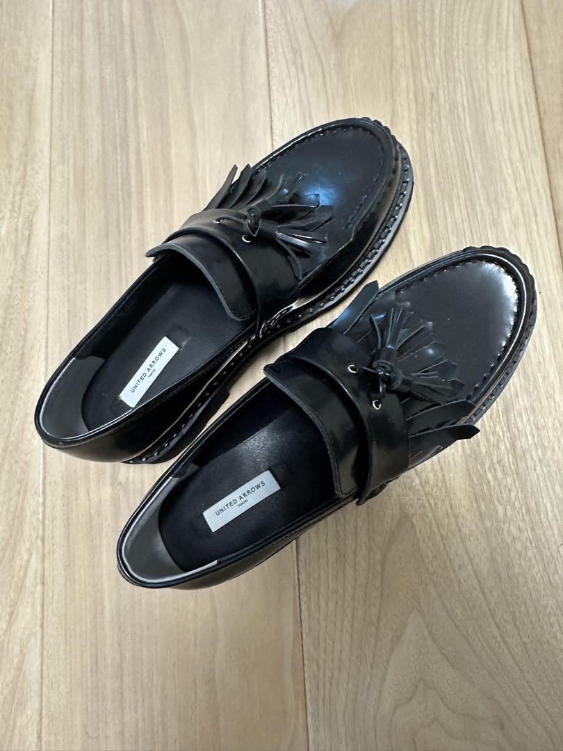 UNITED ARROWS ブラック タッセルローファー