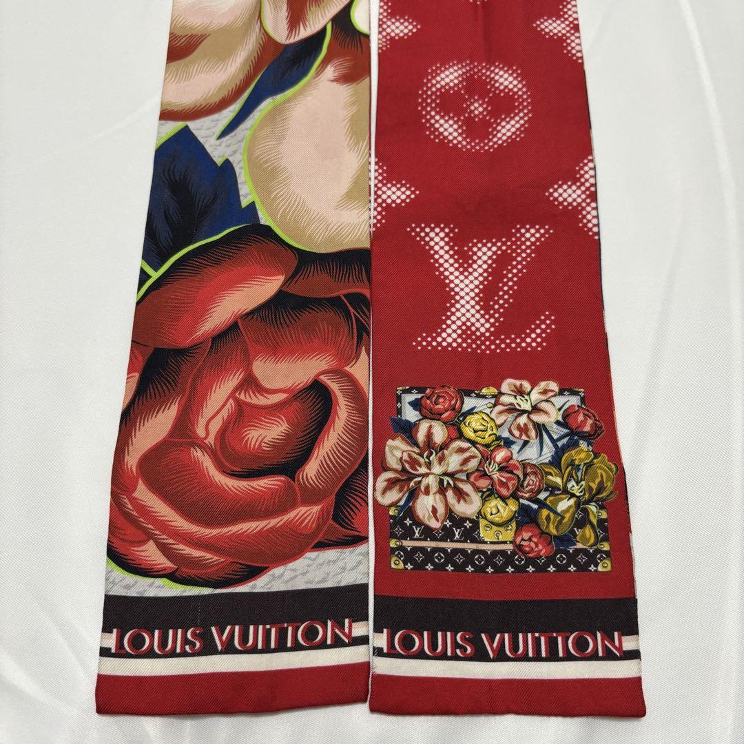 【美品】LOUIS VUITTON ルイヴィトン バンドーBB 花柄 スカーフ