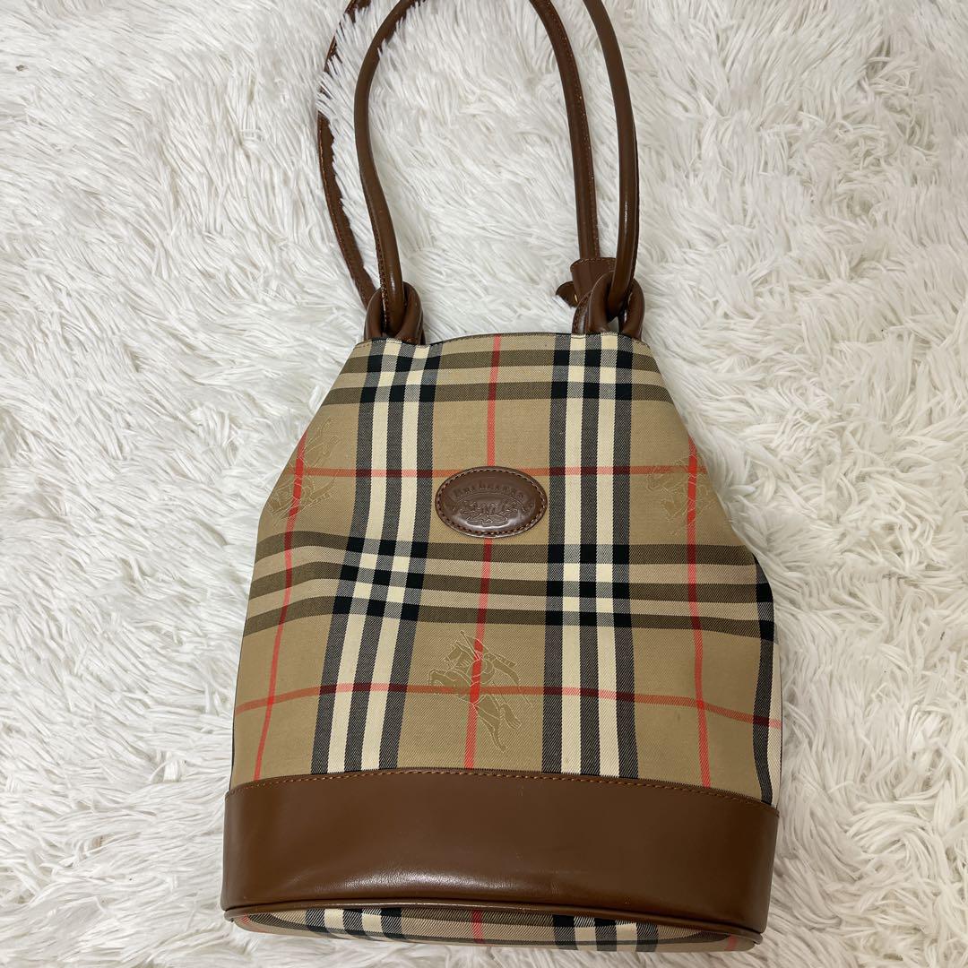 Burberrys  ショルダーバッグ　ハンドバッグ　ノバチェック　ホースロゴ