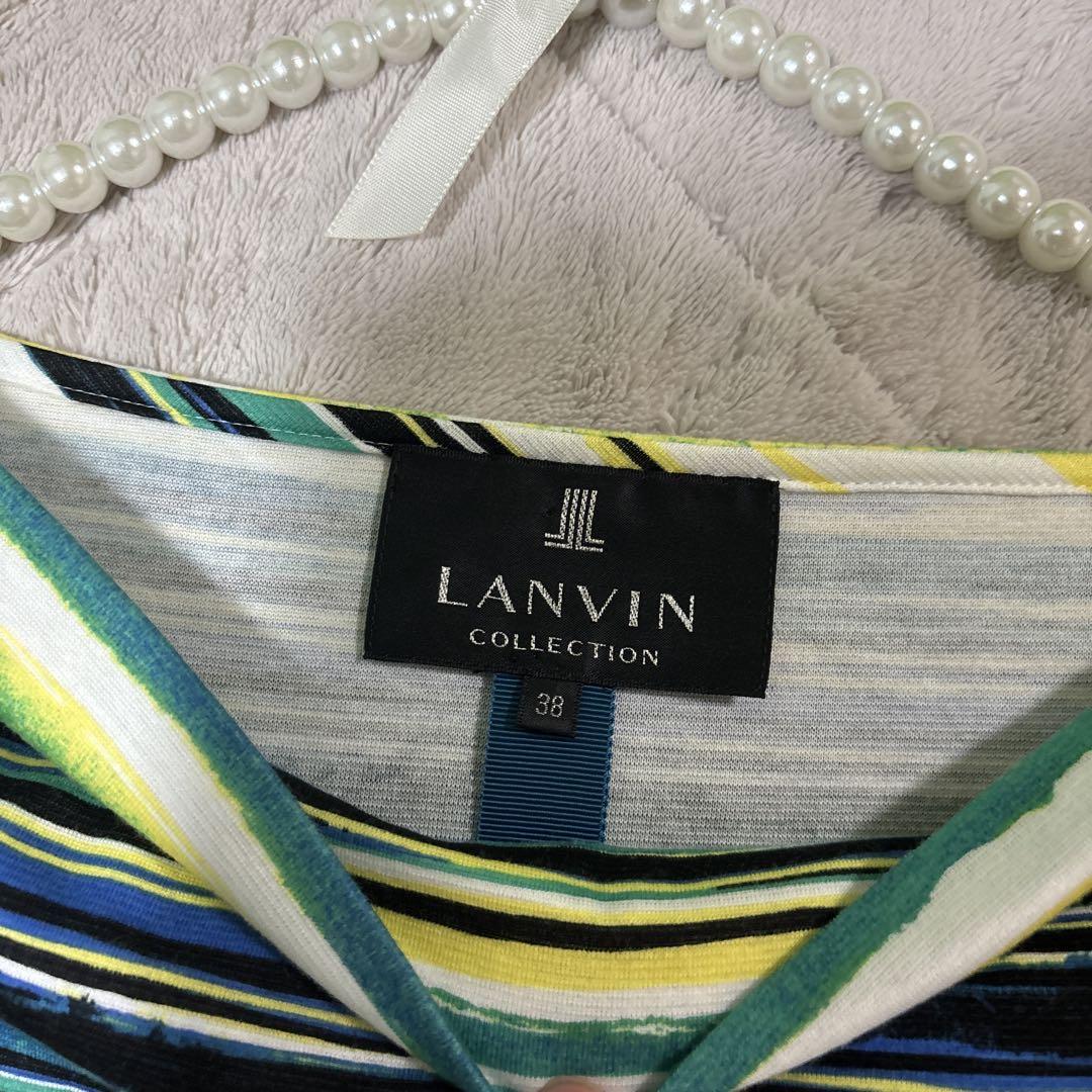 lanvinランバン コレクション　半袖　ワンピース　ボーダー　サイズ38
