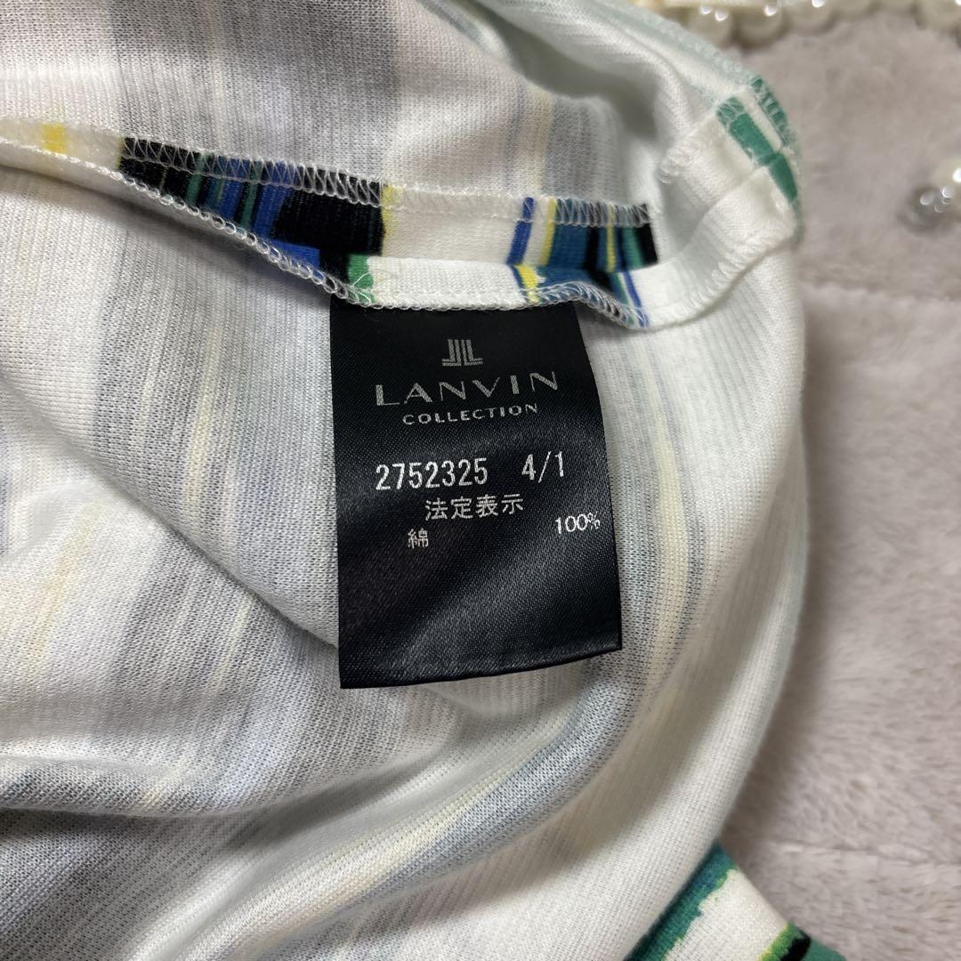 lanvinランバン コレクション　半袖　ワンピース　ボーダー　サイズ38