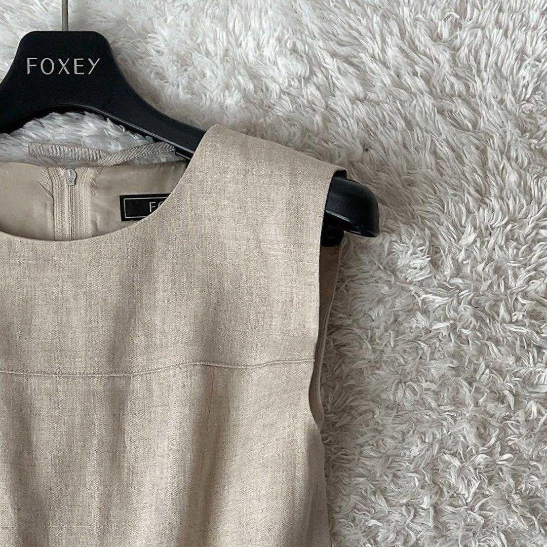 FOXEY - 【新品】フォクシー ガーデニア ワンピース モカ 刺繍