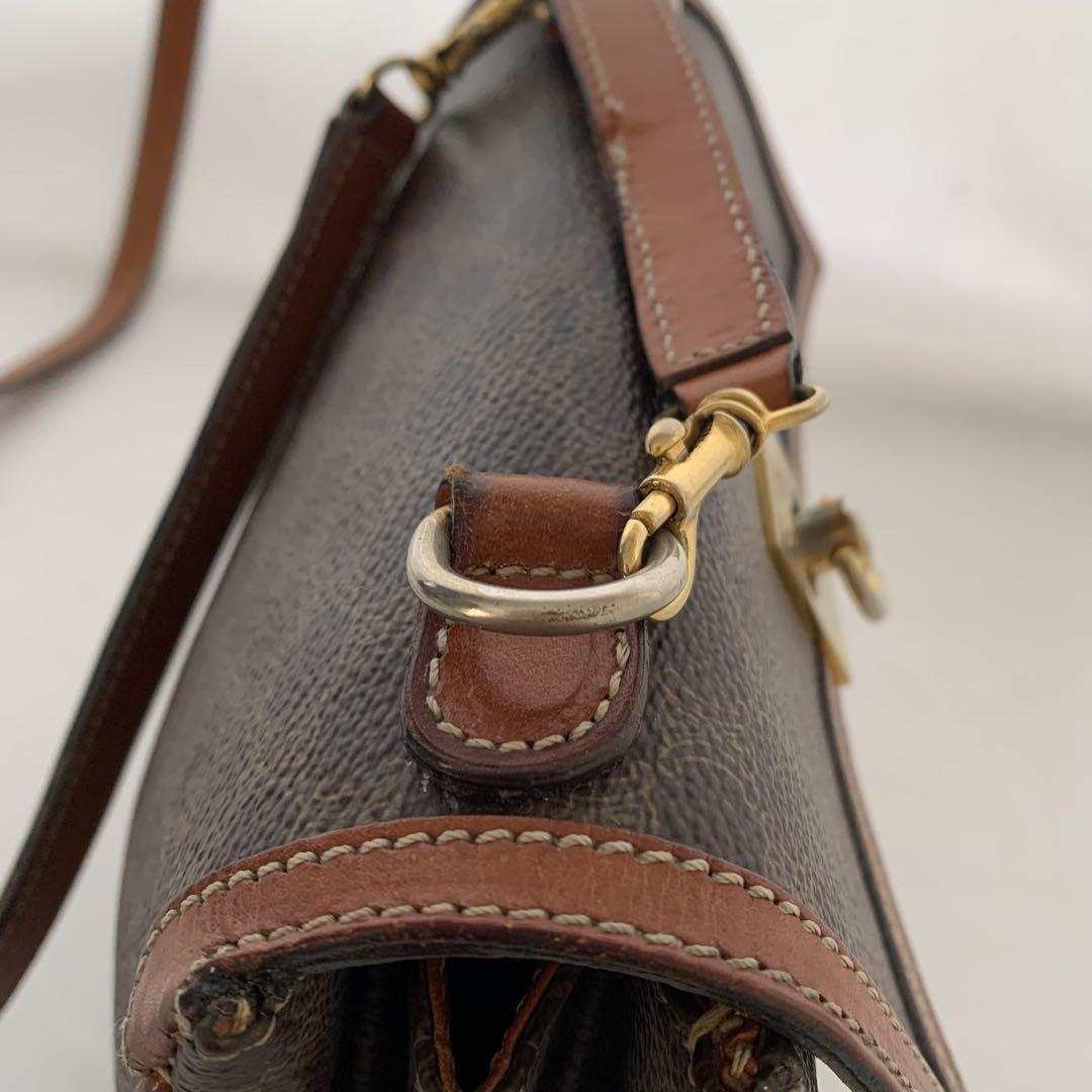 CELINE セリーヌ ショルダーバッグ ポシェット マカダム柄 ガンチーニ