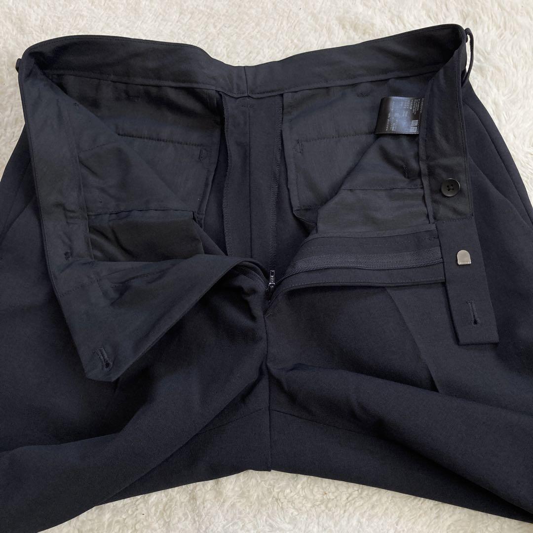【極美品・24年モデル】ユニクロ　感動セットアップ　洗濯可　ストレッチ　春夏　M
