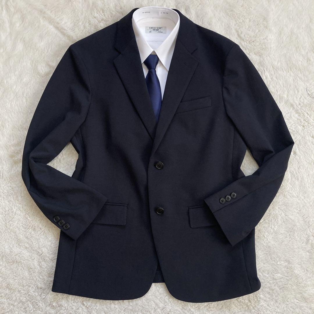 【極美品・24年モデル】ユニクロ　感動セットアップ　洗濯可　ストレッチ　春夏　M
