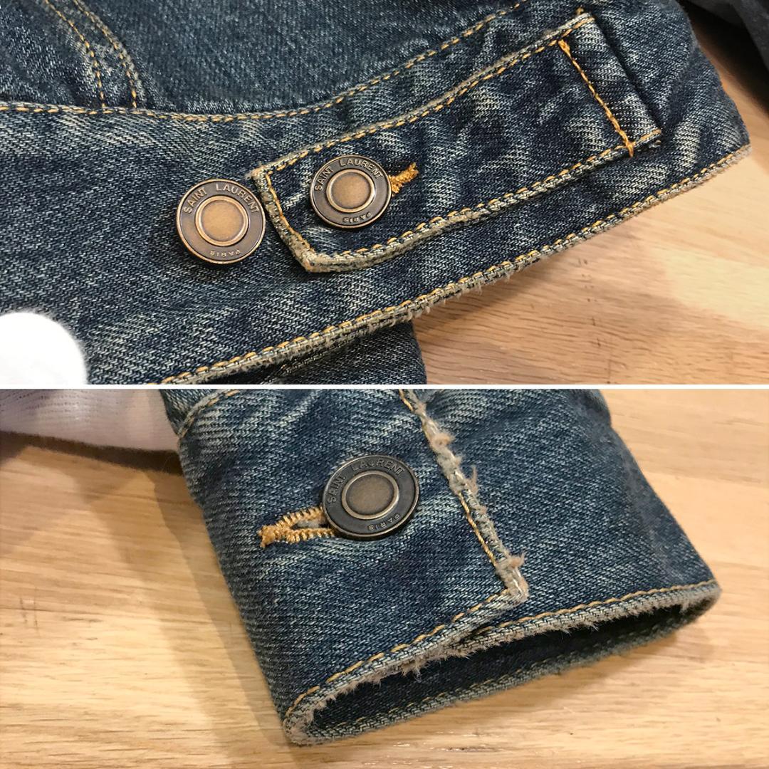 超美品 サンローラン デニムジャケット Gジャン XS レディース