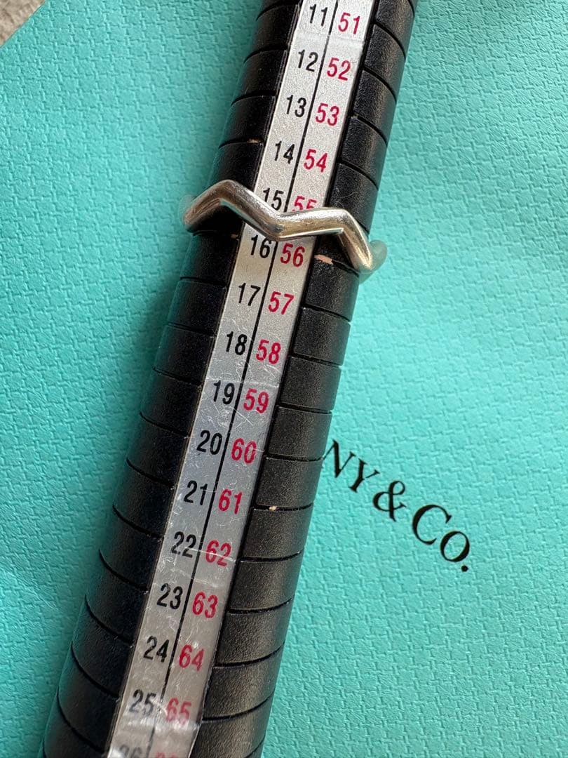 値下げTiffany & Co. PT950 ジグザグリング15号 値下げTiffany & Co. PT950 ジグザグリング15号