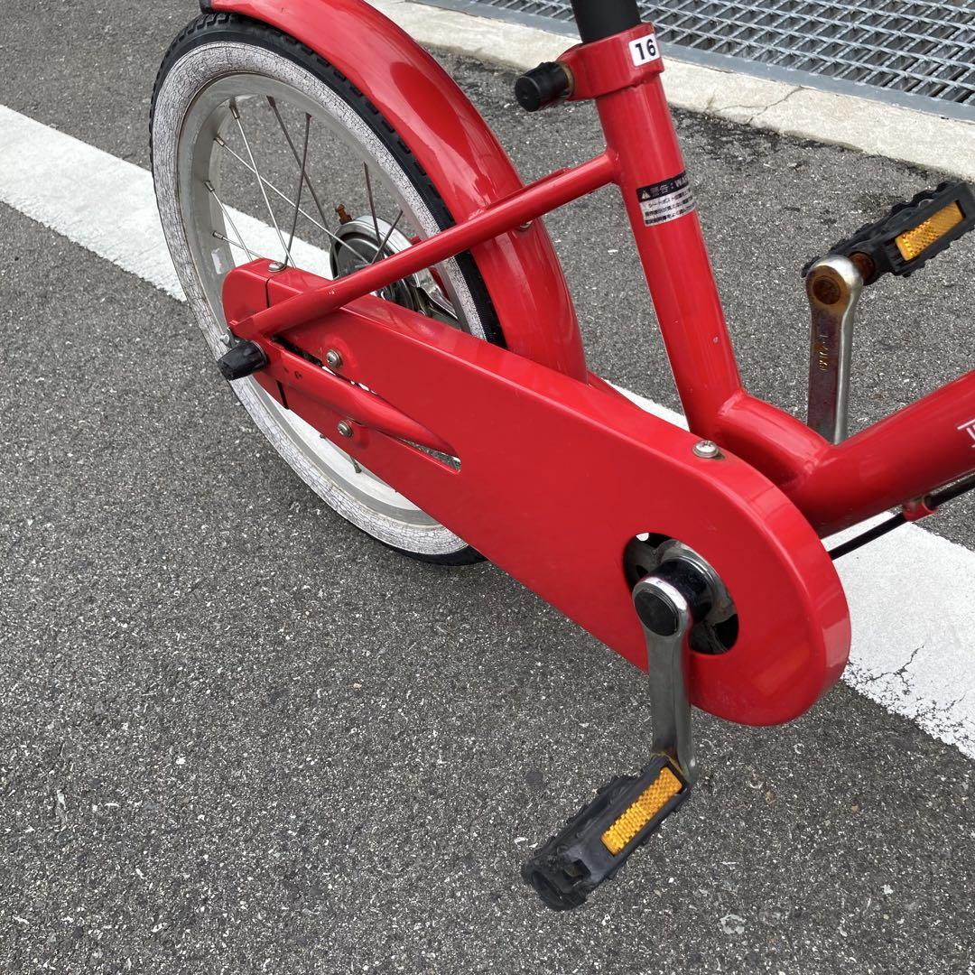 子供用自転車 赤 16インチ innovation factory