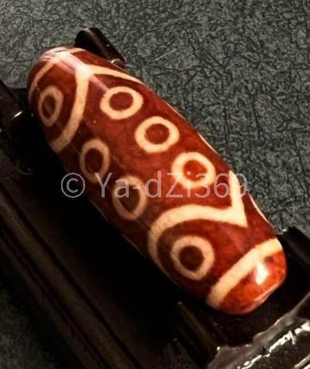 品質が 【最上級品】dZi beadsジービーズ 西蔵 上肯 赤龍紋 玉髄 二十 ...
