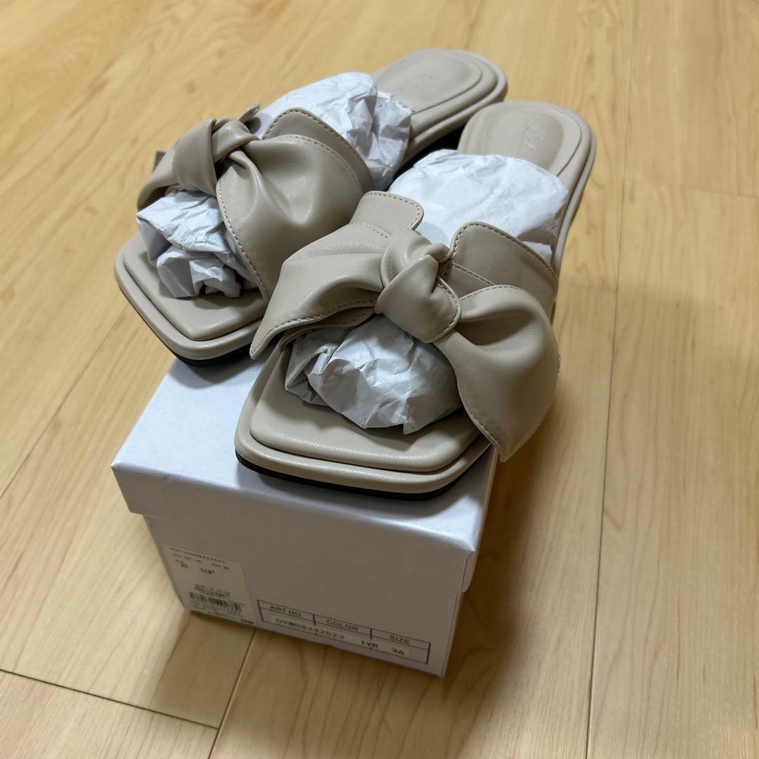 ミラオーウェン パッドフラットサンダル 09WGS211548 レディース OLV 22.5 cm ミラオーウェン] パッドフラットサンダル 09WGS211548 レディース ミラ