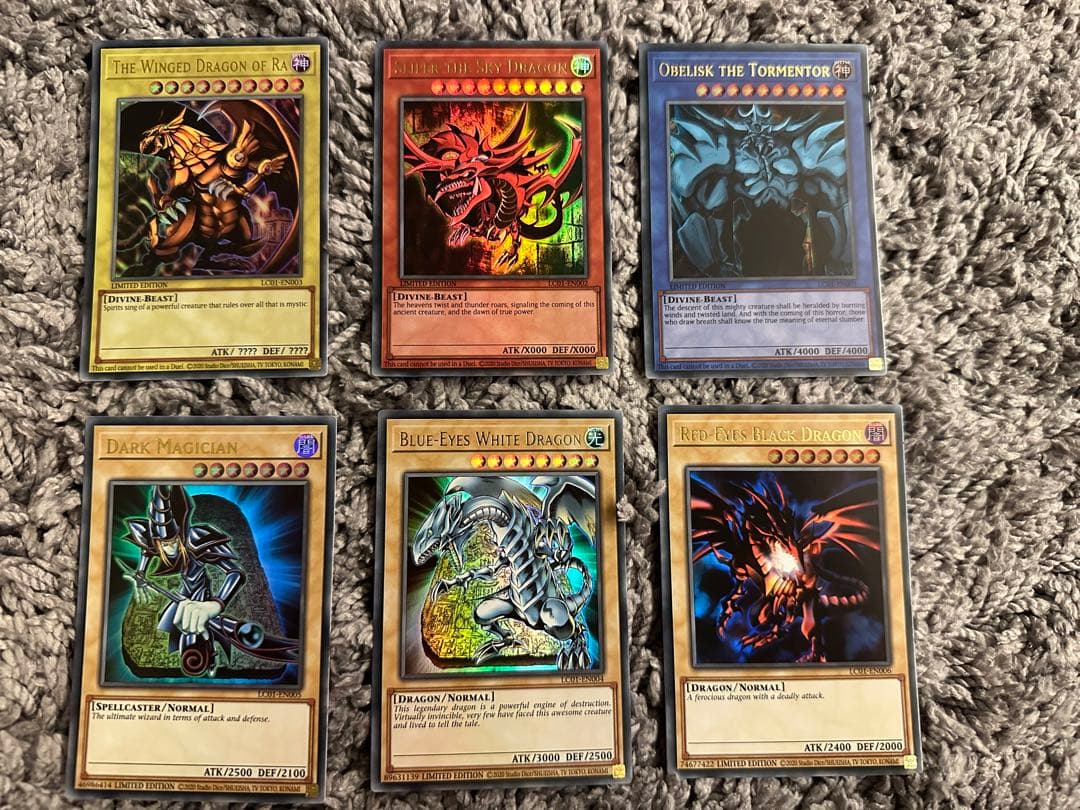 人気ブランド 遊戯王 EU英語版 ラー 25th 英語版(EU版) 三幻神、御三家