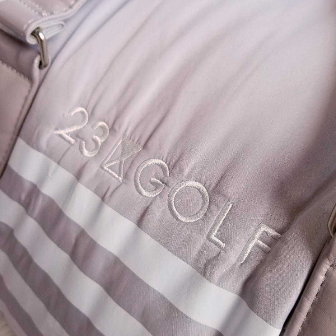 23区GOLF ボーダー柄 ボストンバッグ 2way レディース ゴルフ 旅行