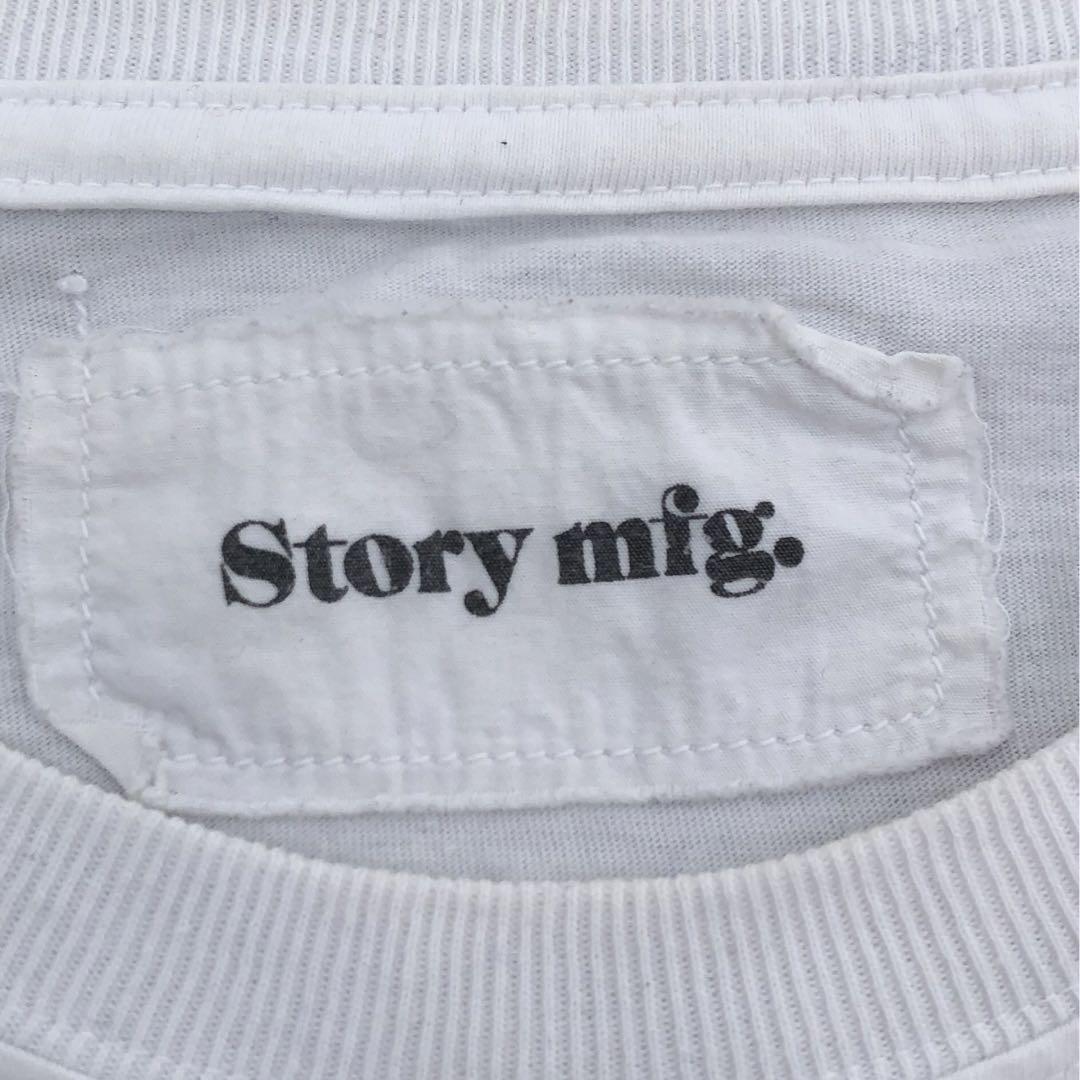 希少！story mfg 長袖　tシャツ ロンtee 刺繍　手縫い