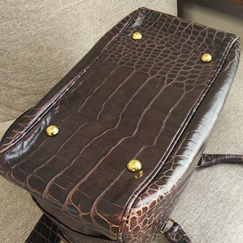 J&M vivi ブラウン クロコ型押し S1mOu-m78044550970 DAVIDSON デヴィッドソン 国産正規品