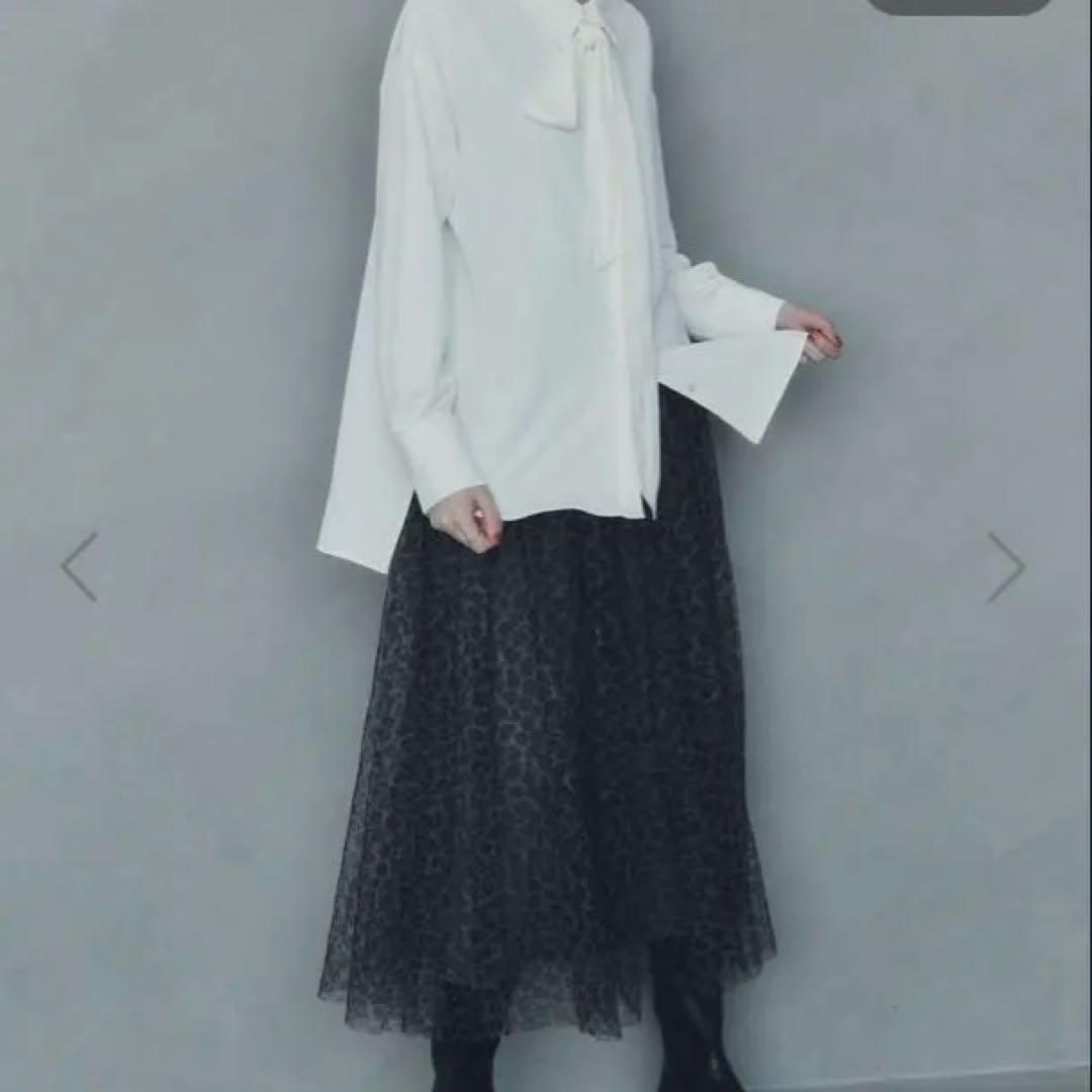 YECCA VECCA レオパード柄チュールロングスカート SIZE YECCA VECCA