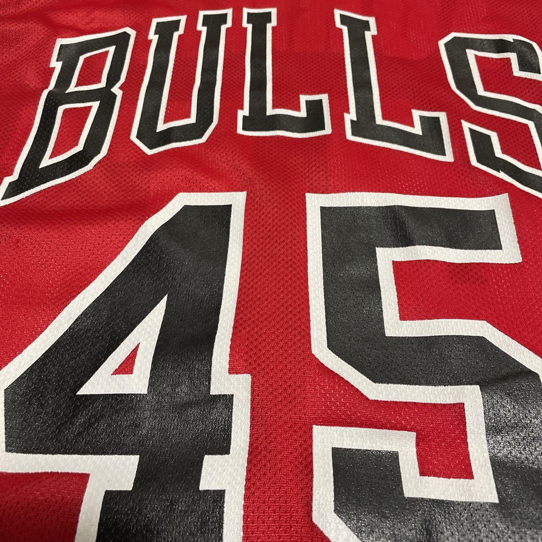 レアビンテージチャンピオンUSA製シカゴブルズJORDAN 45