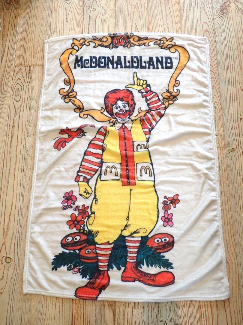 ビンテージ品【マクドナルド】ブランケット～ロナルド・マクドナルド
