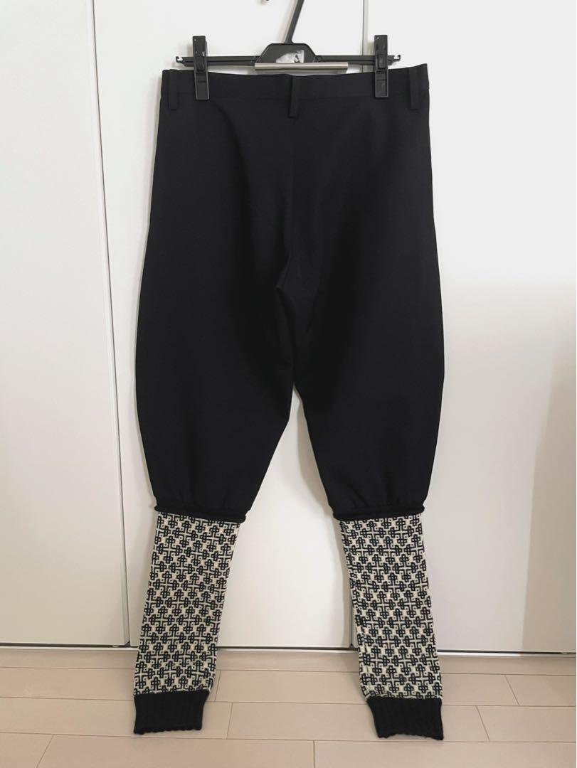 LIMI feu ★ 08AW ウールギャバドッキング サルエルパンツS(美品)