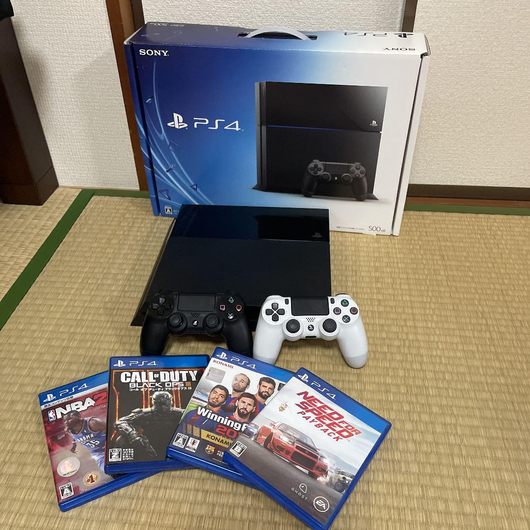 【在庫処分大特価!!】 美品!!【PS4本体】CUH-1100A 500GB (ジェットブラック) - 家庭用ゲーム本体