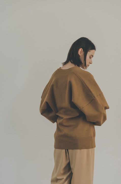 CLANE: WAIST SHAPE DOLMAN CARDIGAN BEIGE