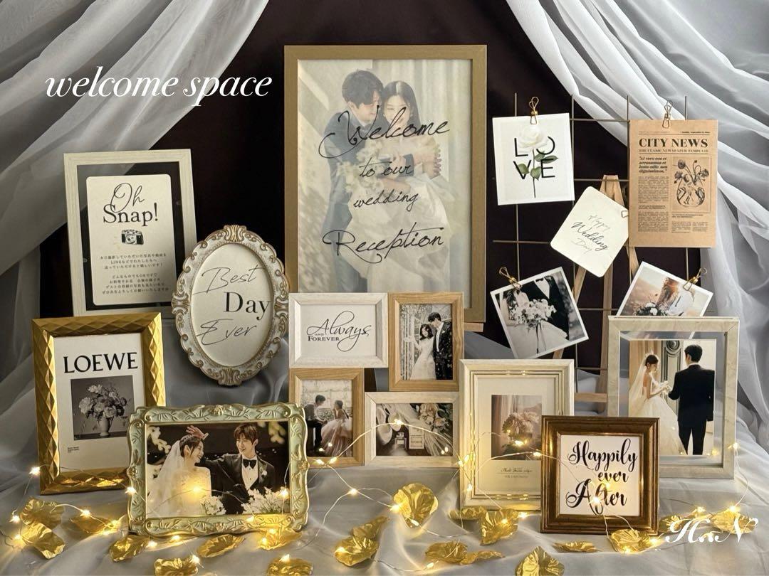 ウェルカムスペース✨挙式 アイテム多数 結婚式装飾 ペーパーアイテム付まとめ売り