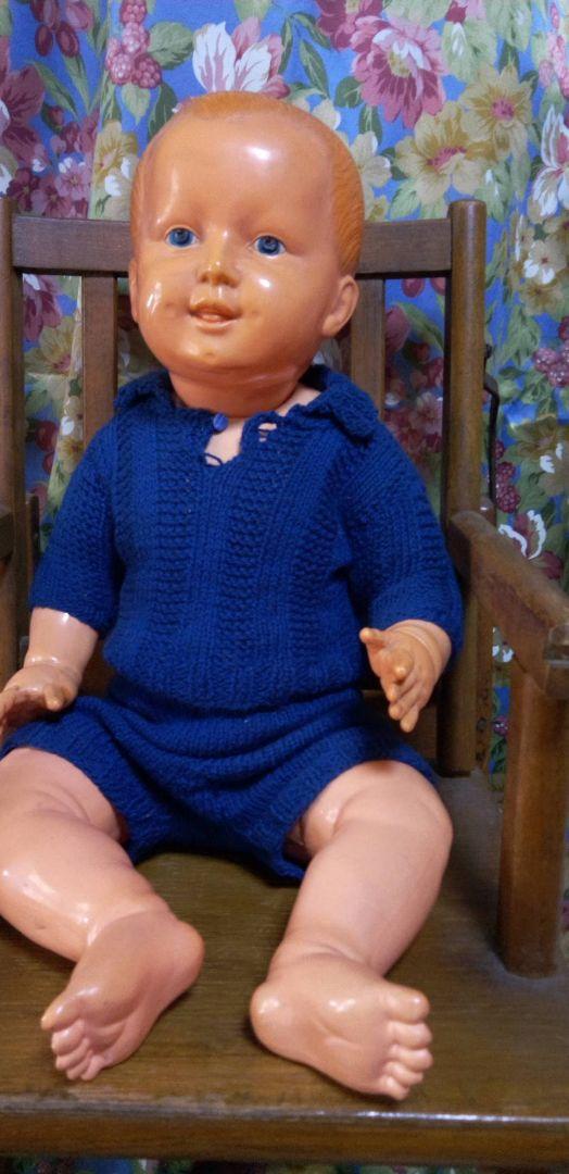 フランス製 セルロイド人形 男の子